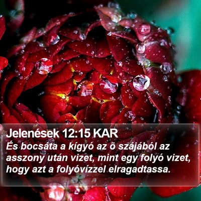 Jelenések 12:15 KAR Bible Verse Image