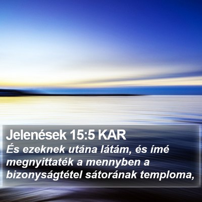 Jelenések 15:5 KAR Bible Verse Image