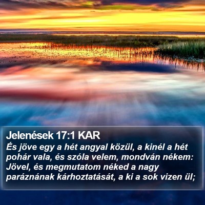 Jelenések 17:1 KAR Bible Verse Image