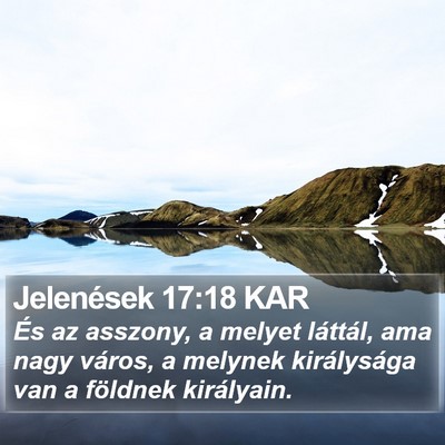Jelenések 17:18 KAR Bible Verse Image