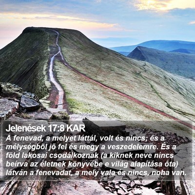 Jelenések 17:8 KAR Bible Verse Image