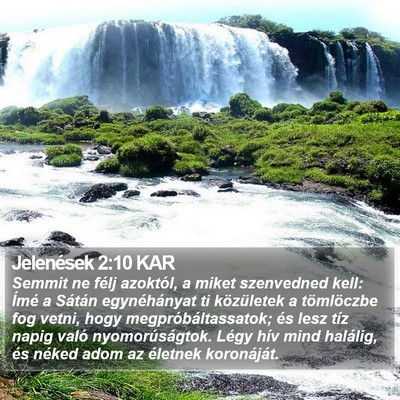 Jelenések 2:10 KAR Bible Verse Image