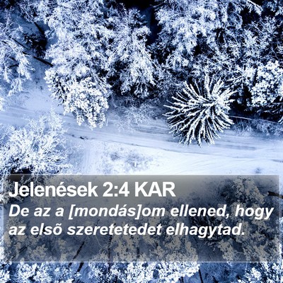 Jelenések 2:4 KAR Bible Verse Image