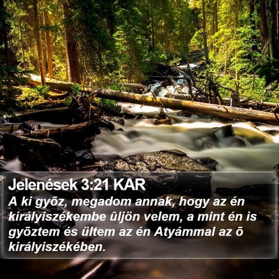 Jelenések 3:21 KAR Bible Verse Image