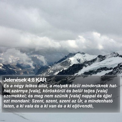 Jelenések 4:8 KAR Bible Verse Image