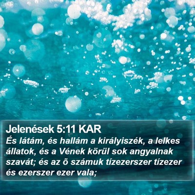 Jelenések 5:11 KAR Bible Verse Image
