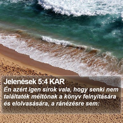 Jelenések 5:4 KAR Bible Verse Image