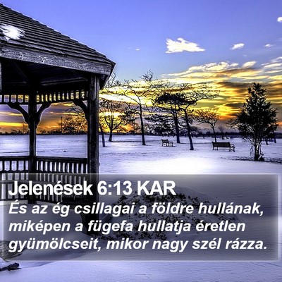 Jelenések 6:13 KAR Bible Verse Image