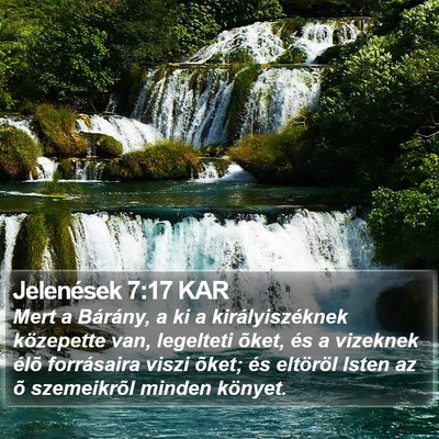 Jelenések 7:17 KAR Bible Verse Image