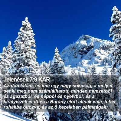 Jelenések 7:9 KAR Bible Verse Image