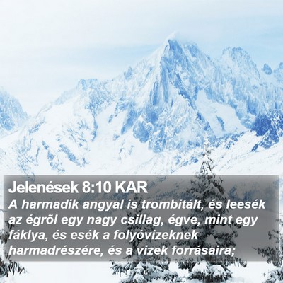 Jelenések 8:10 KAR Bible Verse Image