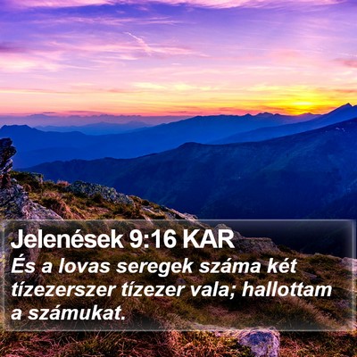 Jelenések 9:16 KAR Bible Verse Image