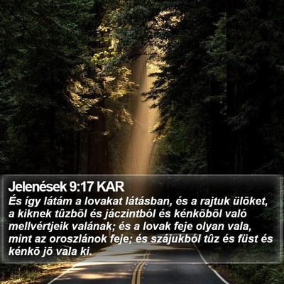 Jelenések 9:17 KAR Bible Verse Image