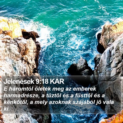 Jelenések 9:18 KAR Bible Verse Image