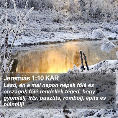Jeremiás 1:10 KAR Bible Verse Image