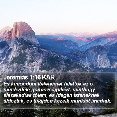 Jeremiás 1:16 KAR Bible Verse Image