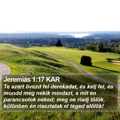 Jeremiás 1:17 KAR Bible Verse Image