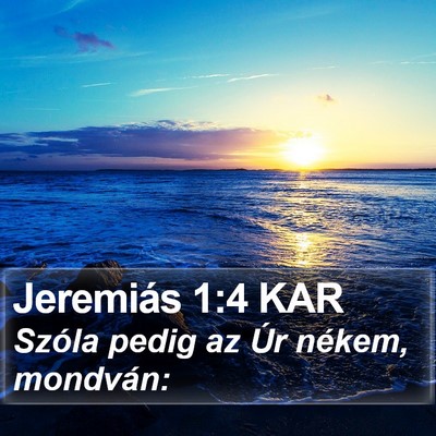 Jeremiás 1:4 KAR Bible Verse Image