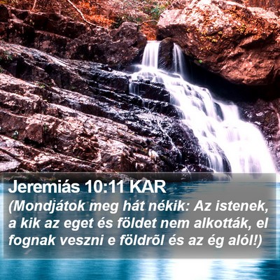 Jeremiás 10:11 KAR Bible Verse Image