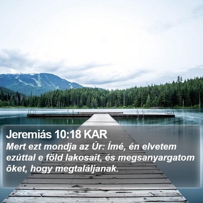 Jeremiás 10:18 KAR Bible Verse Image