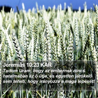 Jeremiás 10:23 KAR Bible Verse Image