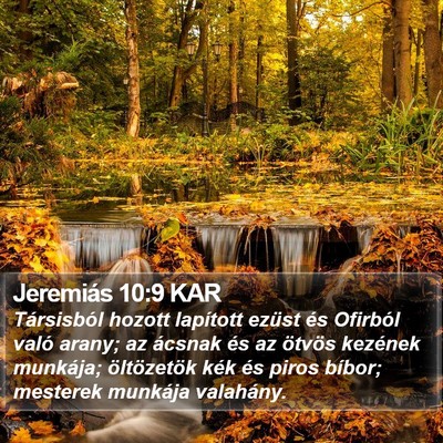 Jeremiás 10:9 KAR Bible Verse Image