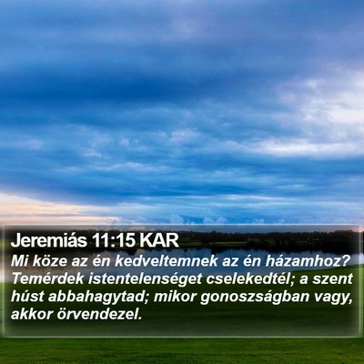 Jeremiás 11:15 KAR Bible Verse Image