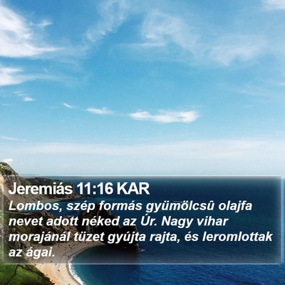 Jeremiás 11:16 KAR Bible Verse Image
