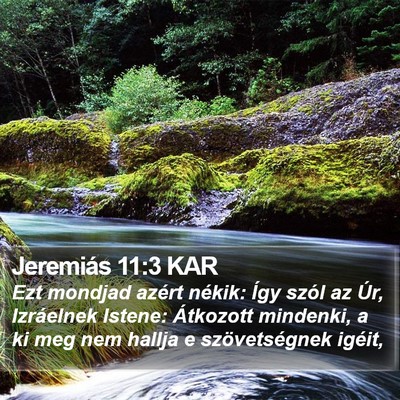 Jeremiás 11:3 KAR Bible Verse Image