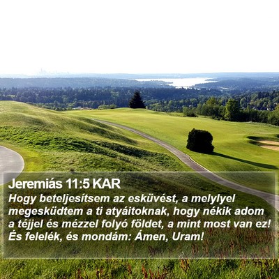 Jeremiás 11:5 KAR Bible Verse Image