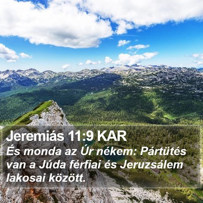 Jeremiás 11:9 KAR Bible Verse Image
