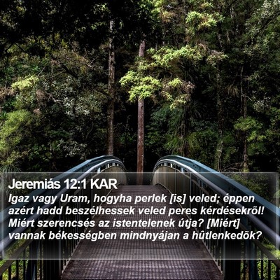 Jeremiás 12:1 KAR Bible Verse Image