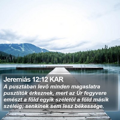 Jeremiás 12:12 KAR Bible Verse Image