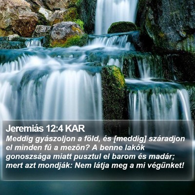 Jeremiás 12:4 KAR Bible Verse Image