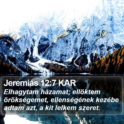Jeremiás 12:7 KAR Bible Verse Image