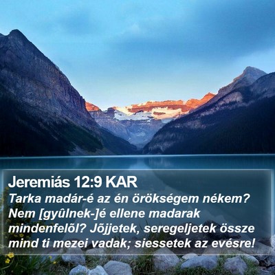 Jeremiás 12:9 KAR Bible Verse Image