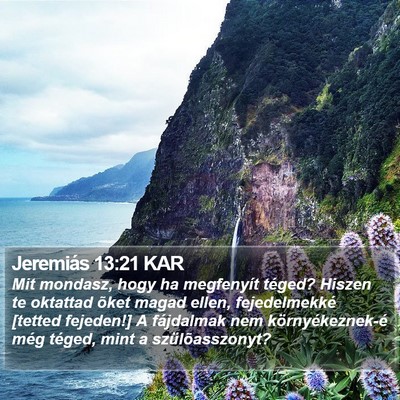 Jeremiás 13:21 KAR Bible Verse Image