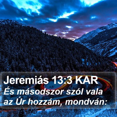Jeremiás 13:3 KAR Bible Verse Image