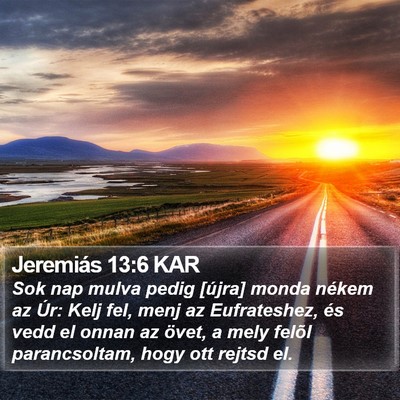 Jeremiás 13:6 KAR Bible Verse Image