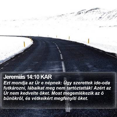 Jeremiás 14:10 KAR Bible Verse Image
