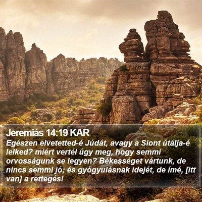 Jeremiás 14:19 KAR Bible Verse Image