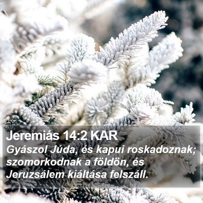 Jeremiás 14:2 KAR Bible Verse Image