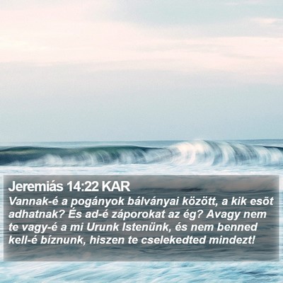 Jeremiás 14:22 KAR Bible Verse Image