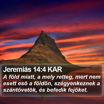 Jeremiás 14:4 KAR Bible Verse Image