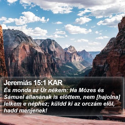 Jeremiás 15:1 KAR Bible Verse Image