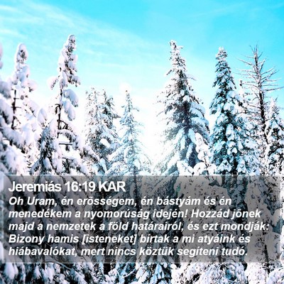 Jeremiás 16:19 KAR Bible Verse Image
