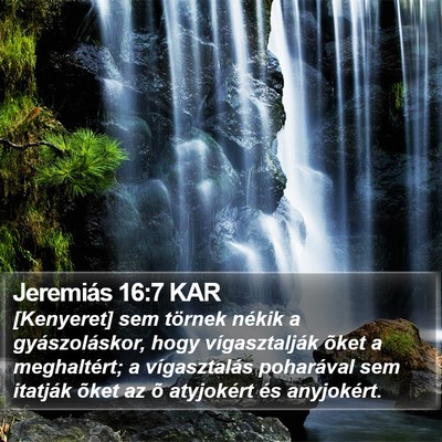 Jeremiás 16:7 KAR Bible Verse Image