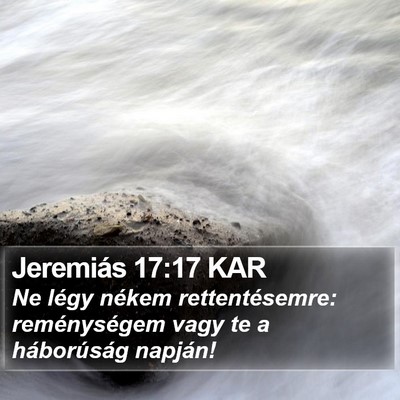 Jeremiás 17:17 KAR Bible Verse Image