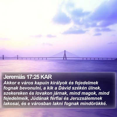 Jeremiás 17:25 KAR Bible Verse Image