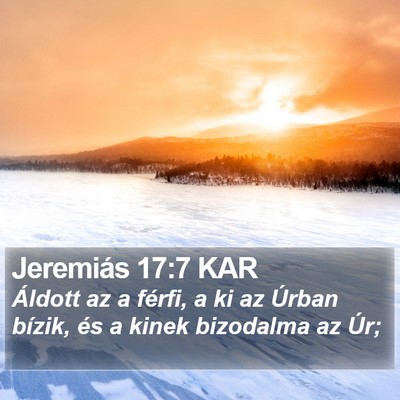 Jeremiás 17:7 KAR Bible Verse Image